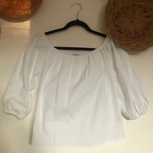 White Holding Horses blouse size XS